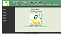 Tablet Screenshot of general-movements-trust.info